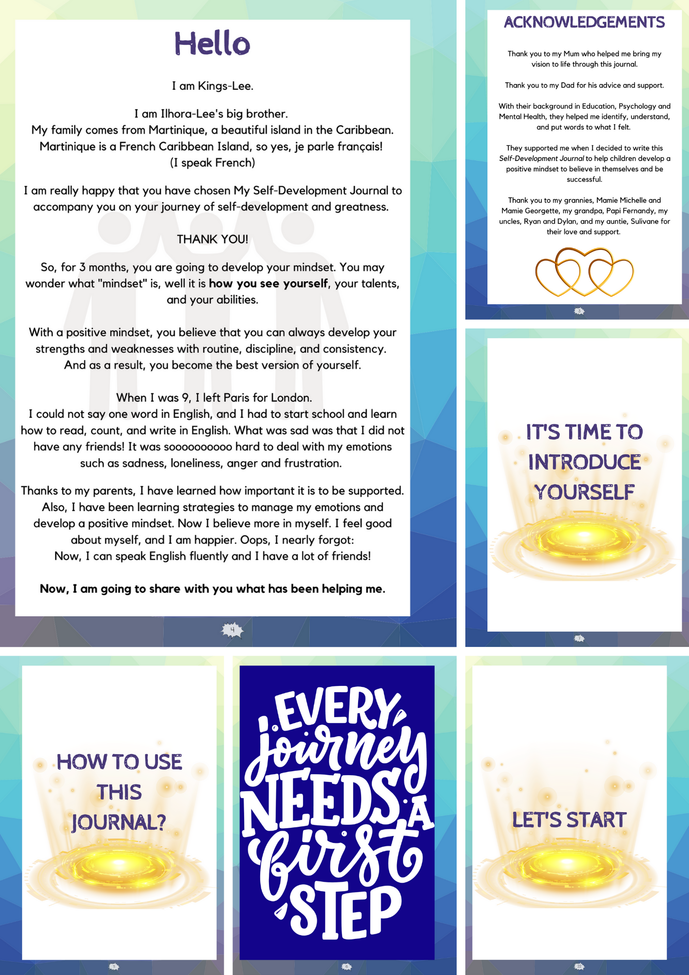 My Self-Development Journal – Blue Bold Edition for Boys (90-Day)